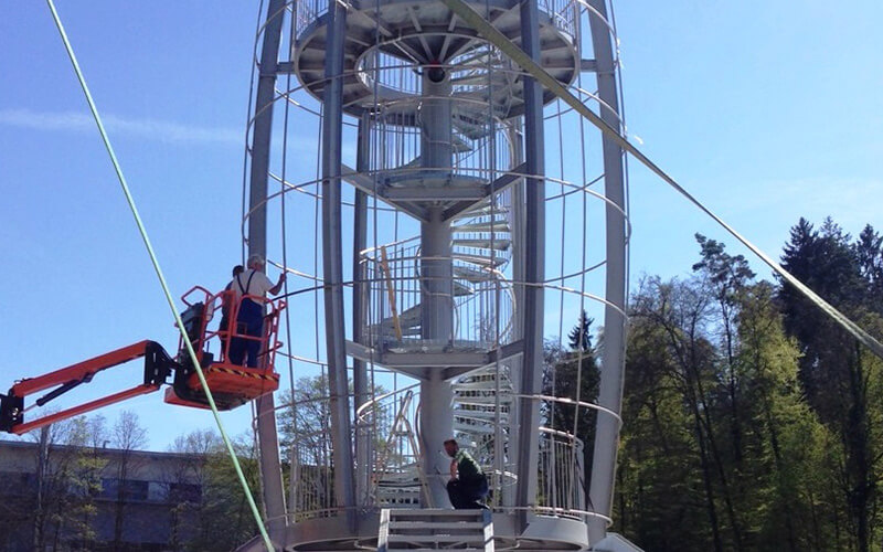 kuhla team beim treppenbau